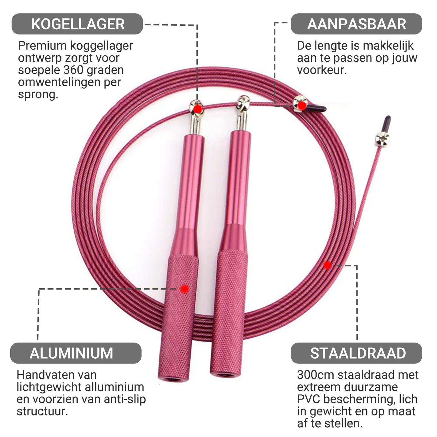 Springtouw Premium Roze