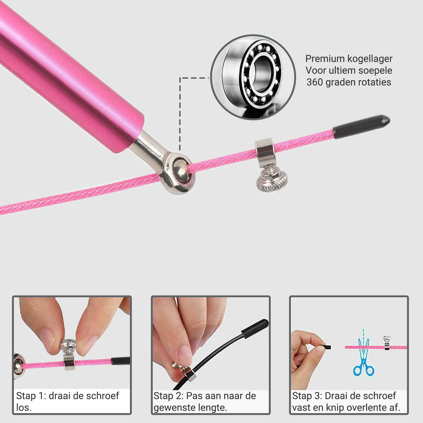 Springtouw Premium Roze