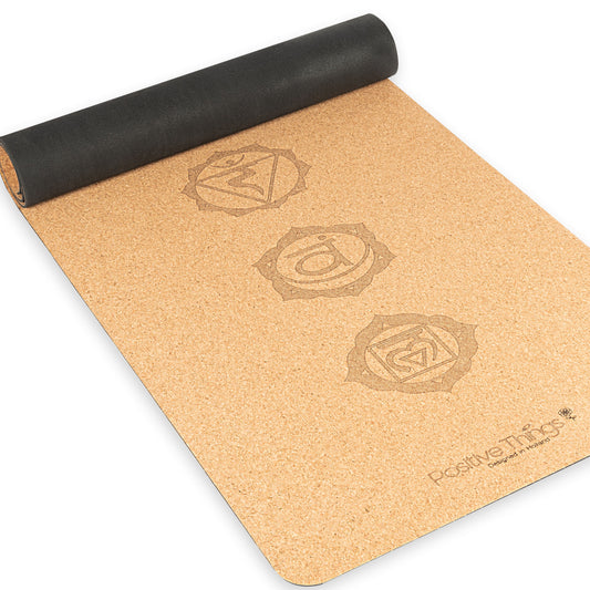 Positive Things Yoga mat – 100% Natuurvriendelijke Kruk Yoga mat met anti slip – Fitness mat