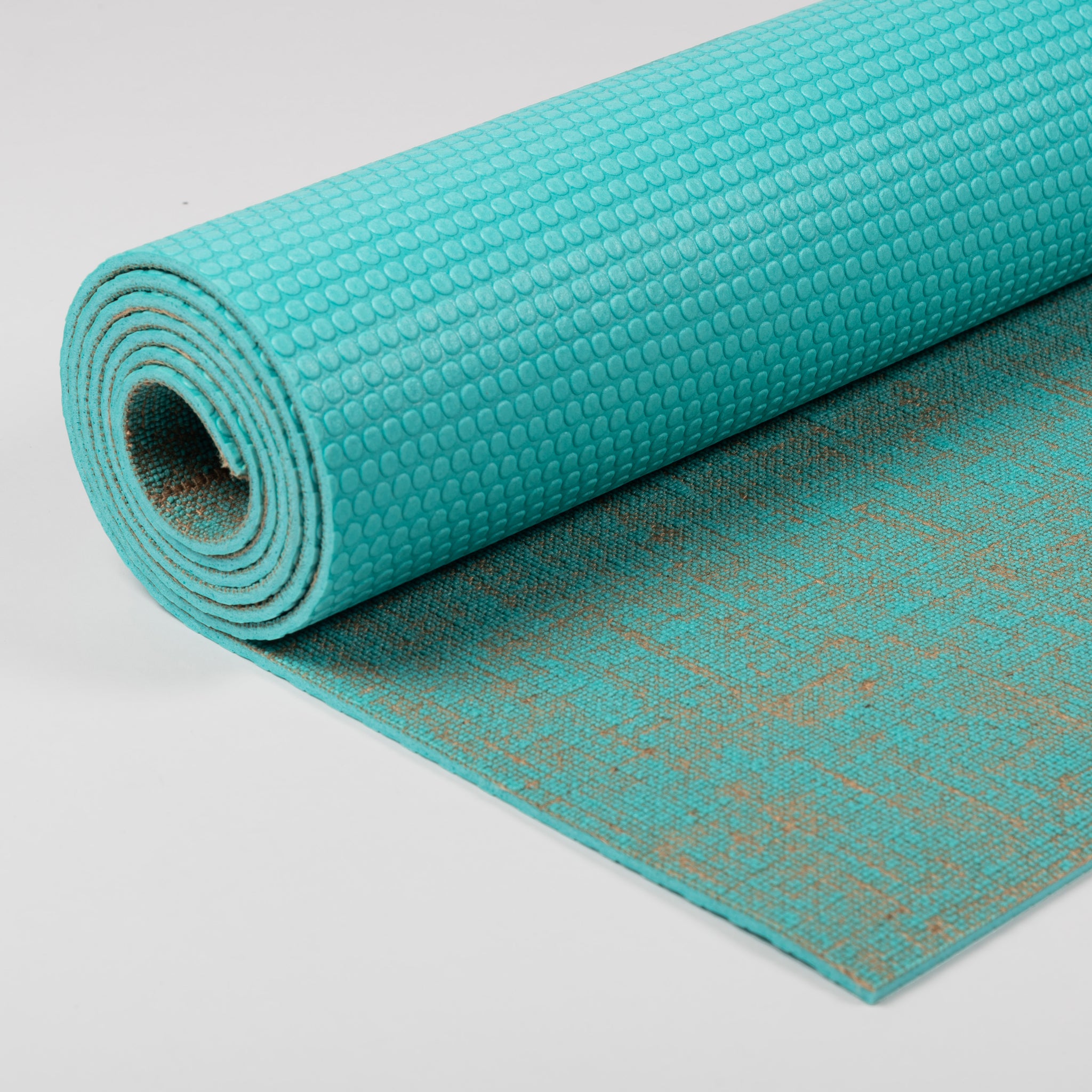 Yoga Mat Jute - Turquoise