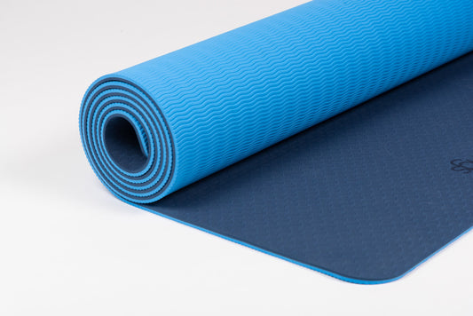 Yogamat TPE met Antislip - Blauw
